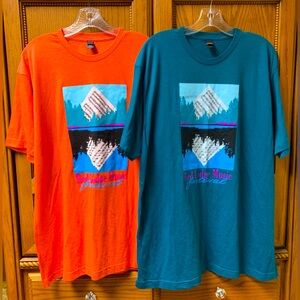 Red Lodge Music Festival Blue & Orange 2-Pack Lot Men’s XL Pre-Shrunk